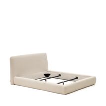 Bed MARTINA - Gebroken wit schapenvacht KAV N03012HI39