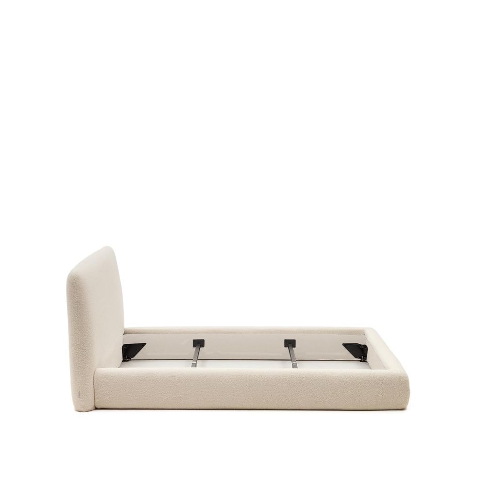 Bed MARTINA - Gebroken wit schapenvacht KAV N03012HI39