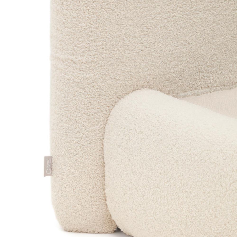 Bed MARTINA - Gebroken wit schapenvacht KAV N03012HI39