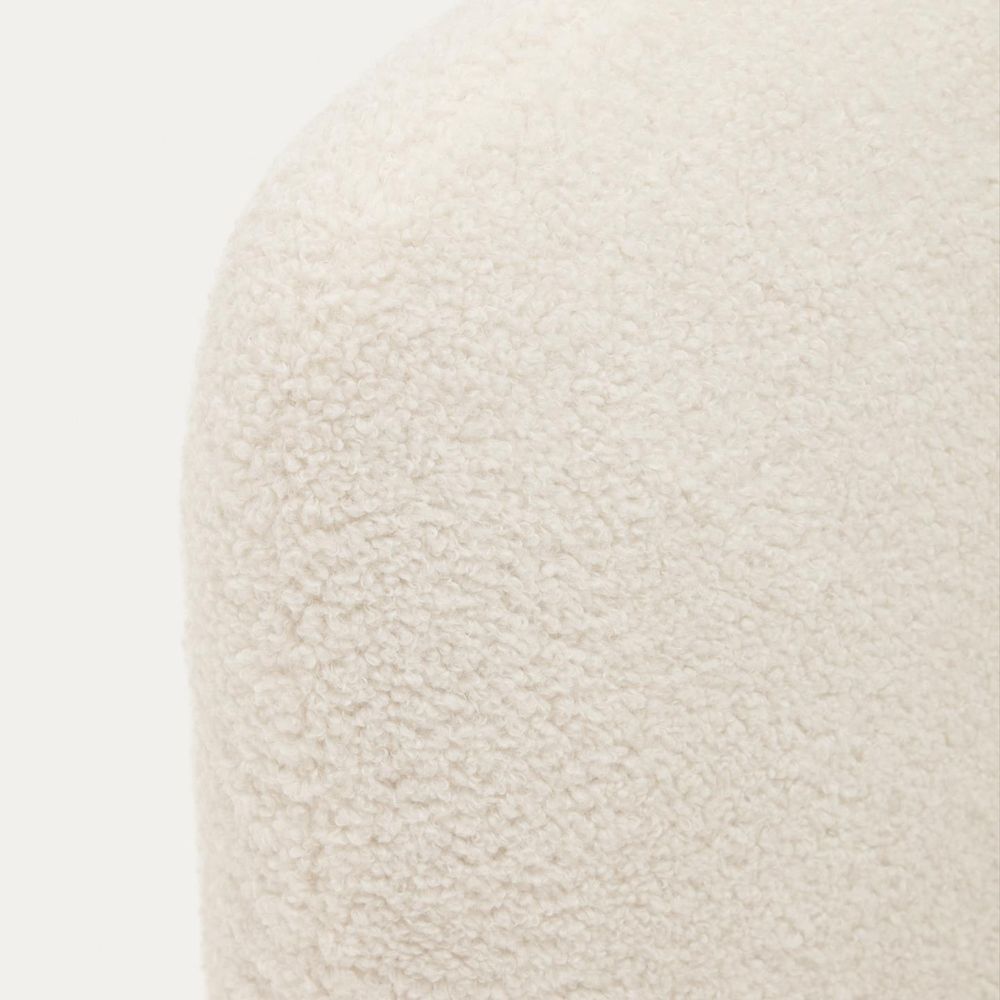 Bed MARTINA - Gebroken wit schapenvacht KAV N03012HI39