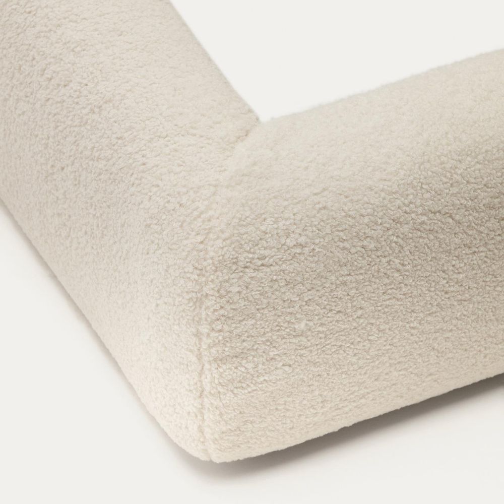 Bed MARTINA - Gebroken wit schapenvacht KAV N03012HI39