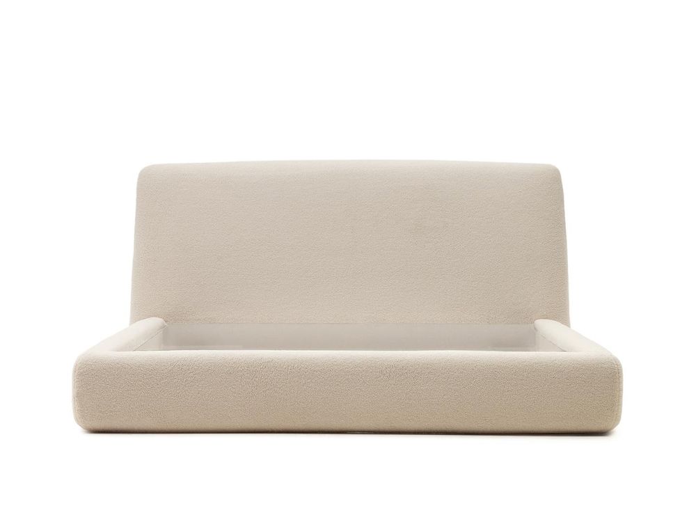 Bed MARTINA - Gebroken wit schapenvacht KAV N03012HI39