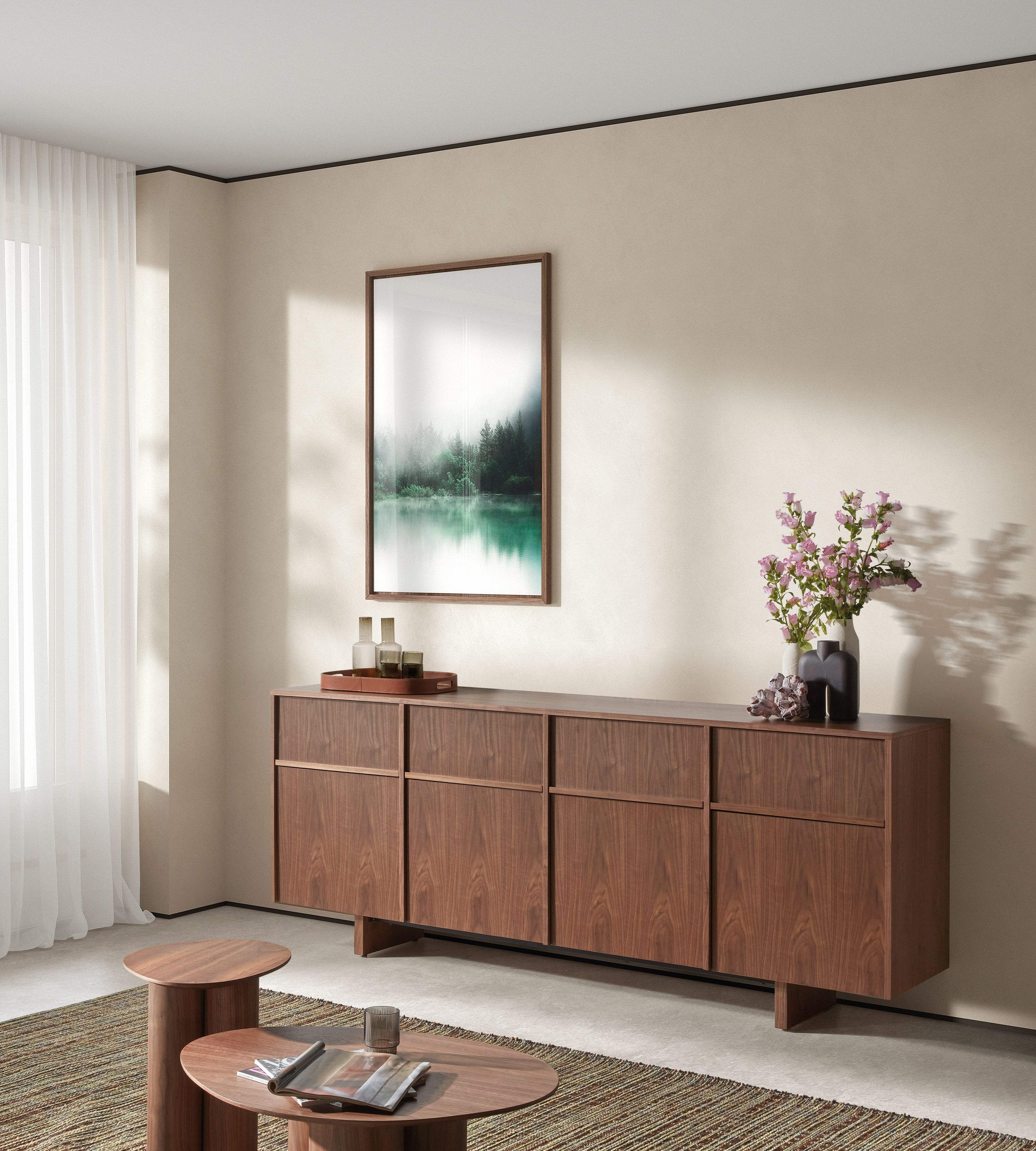 Dressoir AIKU - Walnootfineer