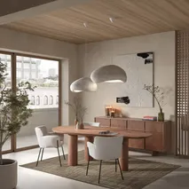 Eettafel AIKU - Walnootfineer DEZ-64-000007