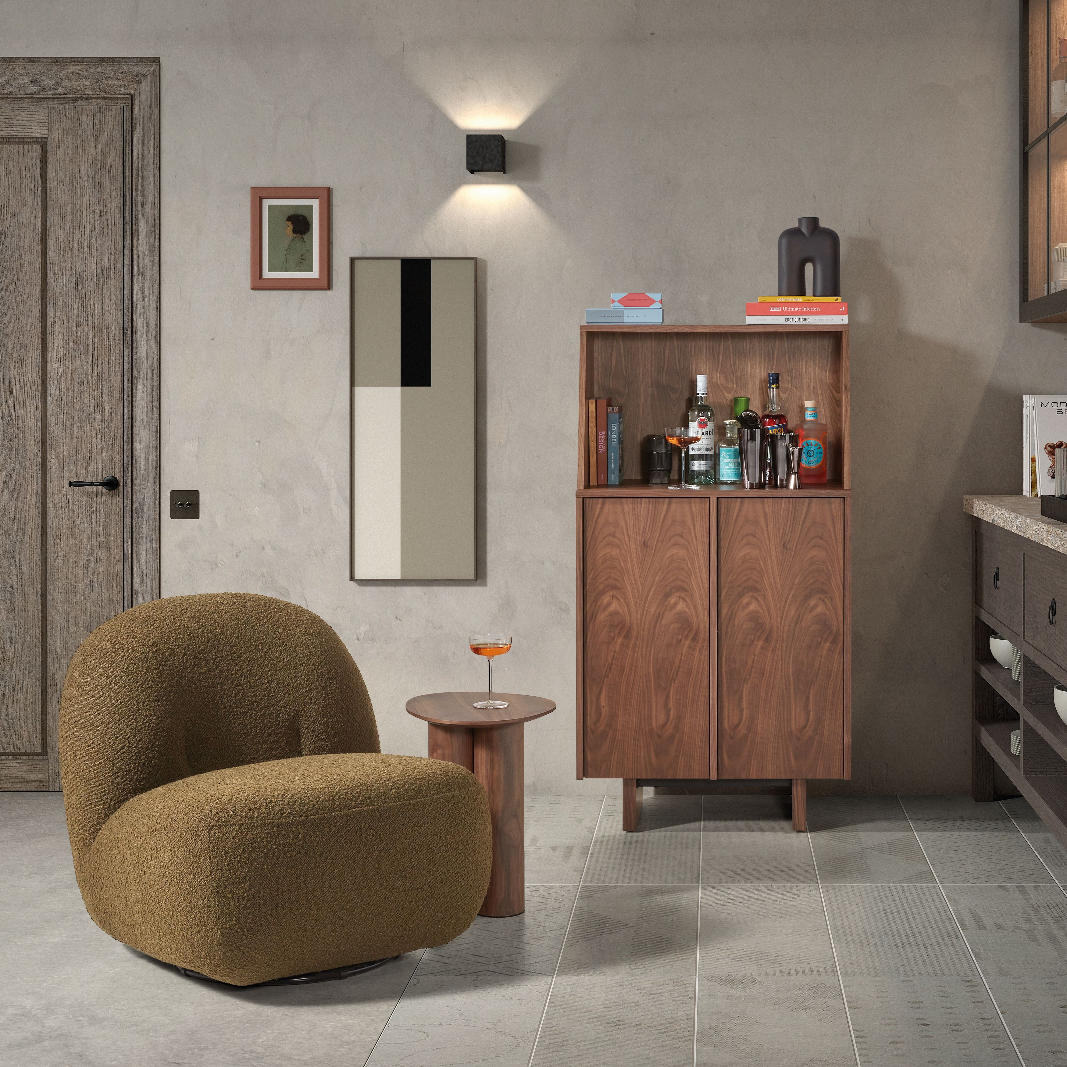 Bijzettafel AIKU - Walnootfineer