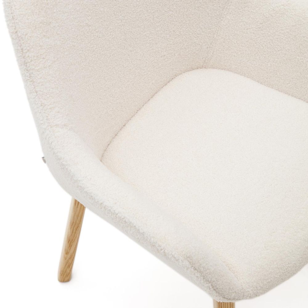 Eetkamerstoel ALELI - Witte schapenvacht KAV C0100008HI39