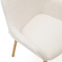 Eetkamerstoel ALELI - Witte schapenvacht KAV C0100008HI39