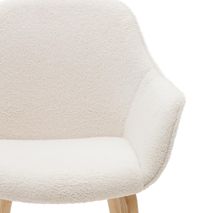 Eetkamerstoel ALELI - Witte schapenvacht KAV C0100008HI39