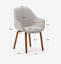 Eetkamerstoel ALELI - Beige KAV C01000116BF12