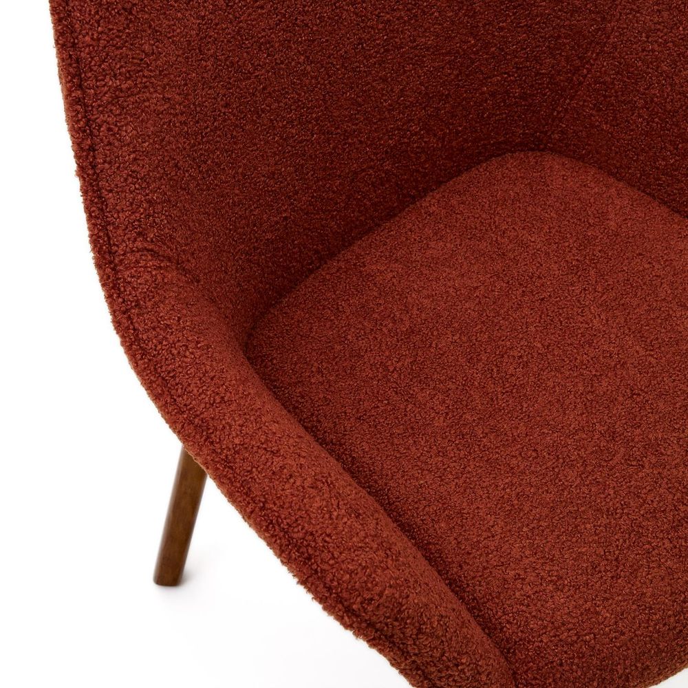 Eetkamerstoel ALELI - Terracotta schapenvacht KAV C01000116HI84