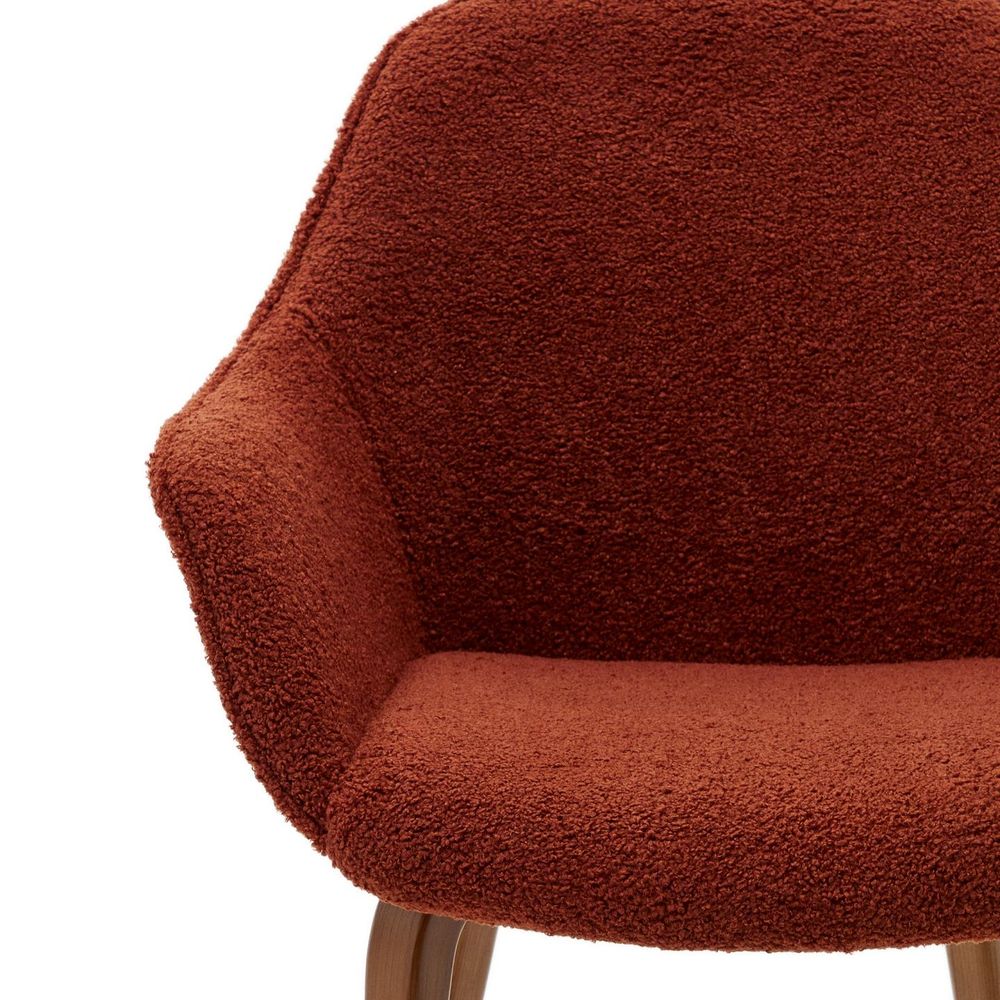 Eetkamerstoel ALELI - Terracotta schapenvacht KAV C01000116HI84