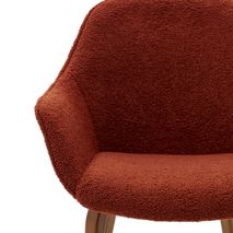 Eetkamerstoel ALELI - Terracotta schapenvacht KAV C01000116HI84