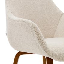 Eetkamerstoel ALELI - Terracotta schapenvacht KAV C01000116HI39