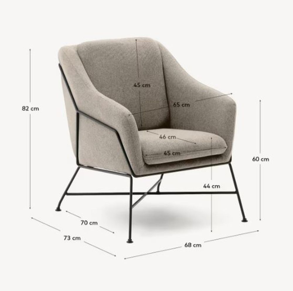 Fauteuil BRIDA - Beige KAV CC0948AU12