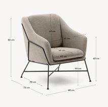 Fauteuil BRIDA - Beige KAV CC0948AU12