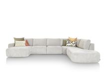 Hoeksalon MURCIA - Lichtgrijs C-HEH MU HKS-EK