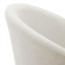 Draaibare stoel MARVIN - Beige chenille/poten natu KAV C0100112KY12