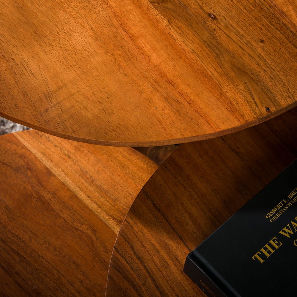 Set van 3 salontafels KEGEL - Acaciahout ZLS 2279-15