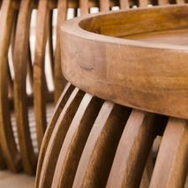 Set van 2 salontafels TWEAK CURVE - Mangohout ZLS 2399-16ZA