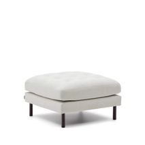 Voetbank DEBRA - Wit/Naturel KAV S578TB12