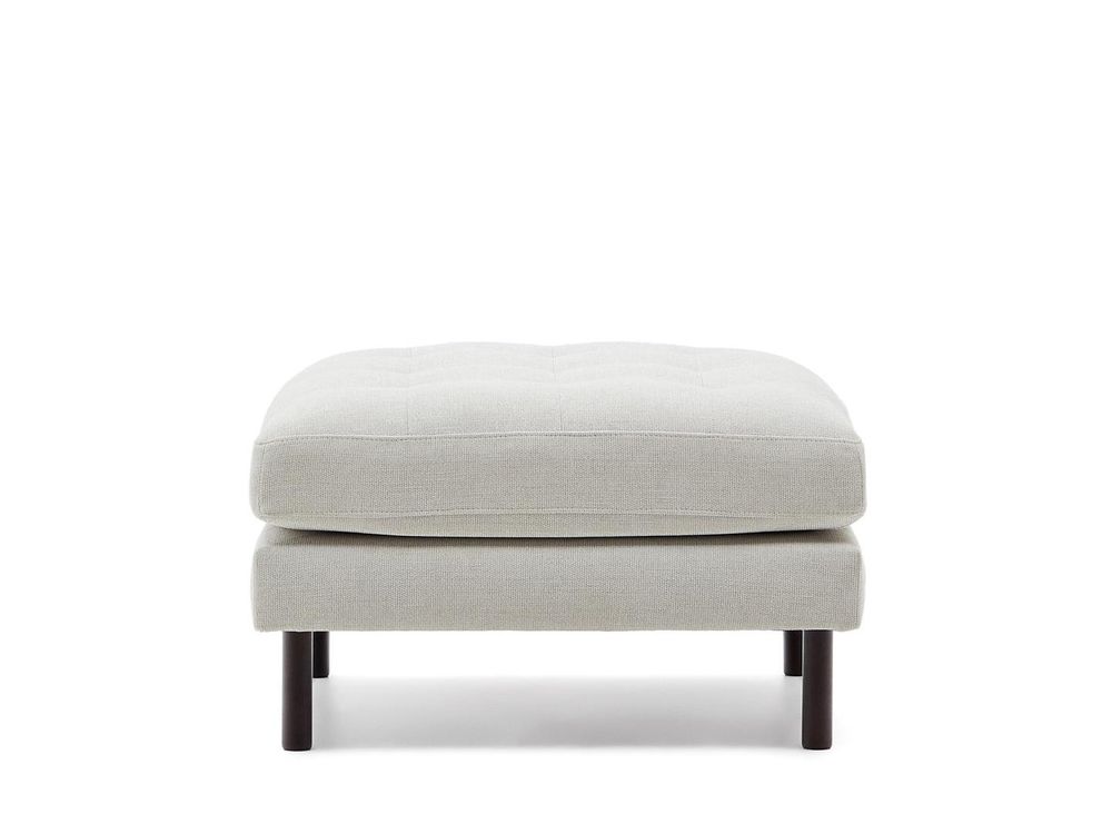 Voetbank DEBRA - Wit/Naturel KAV S578TB12