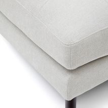 Voetbank DEBRA - Wit/Naturel KAV S578TB12