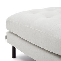 Voetbank DEBRA - Wit/Naturel KAV S578TB12