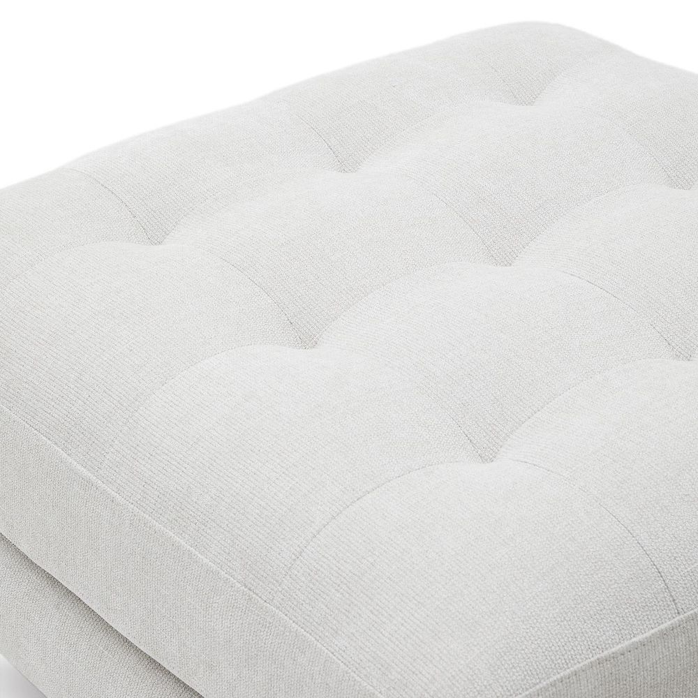 Voetbank DEBRA - Wit/Naturel KAV S578TB12