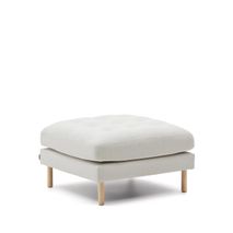 Voetbank DEBRA - Wit/Naturel KAV S84480TB12