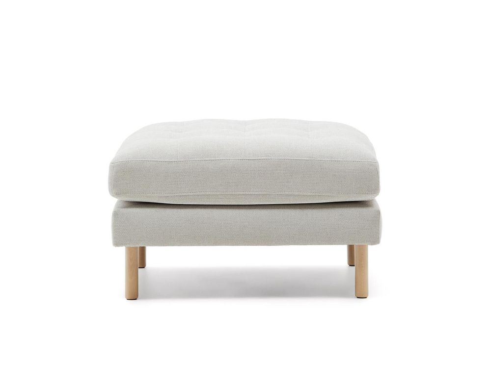 Voetbank DEBRA - Wit/Naturel KAV S84480TB12