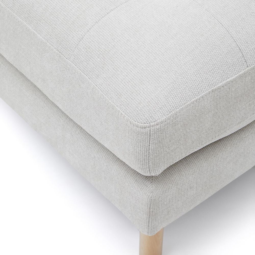 Voetbank DEBRA - Wit/Naturel KAV S84480TB12