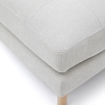 Voetbank DEBRA - Wit/Naturel KAV S84480TB12