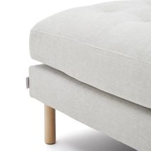 Voetbank DEBRA - Wit/Naturel KAV S84480TB12