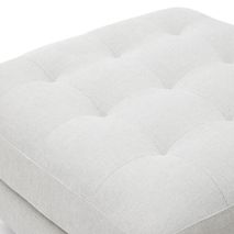 Voetbank DEBRA - Wit/Naturel KAV S84480TB12