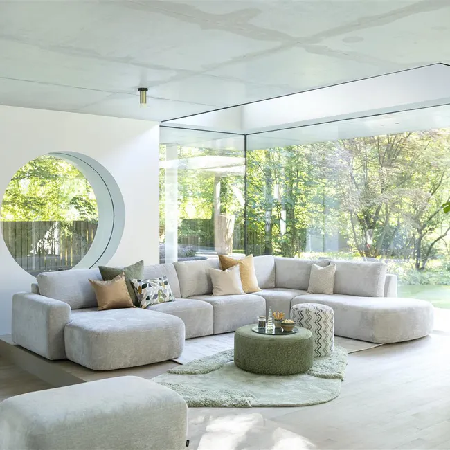 Hoeksalon MURCIA - Lichtgrijs