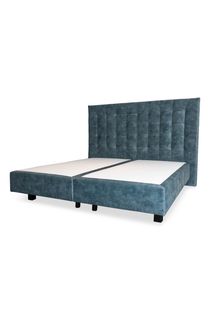 Boxspring inclusief hoofdbord HILTON - Blauw EFL HI HB200