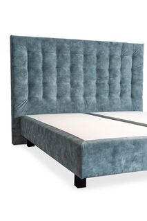 Boxspring inclusief hoofdbord HILTON - Blauw EFL HI HB200