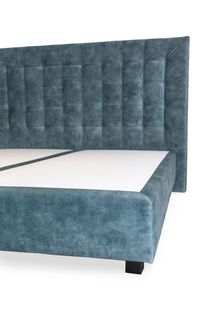 Boxspring inclusief hoofdbord HILTON - Blauw EFL HI HB200