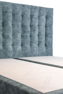 Boxspring inclusief hoofdbord HILTON - Blauw EFL HI HB200