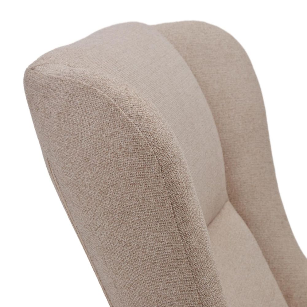 Schommelstoel MAUSTIN - Beige chenille KAV S0900016JJ11