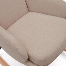 Schommelstoel MAUSTIN - Beige chenille KAV S0900016JJ11