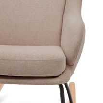 Schommelstoel MAUSTIN - Beige chenille KAV S0900016JJ11
