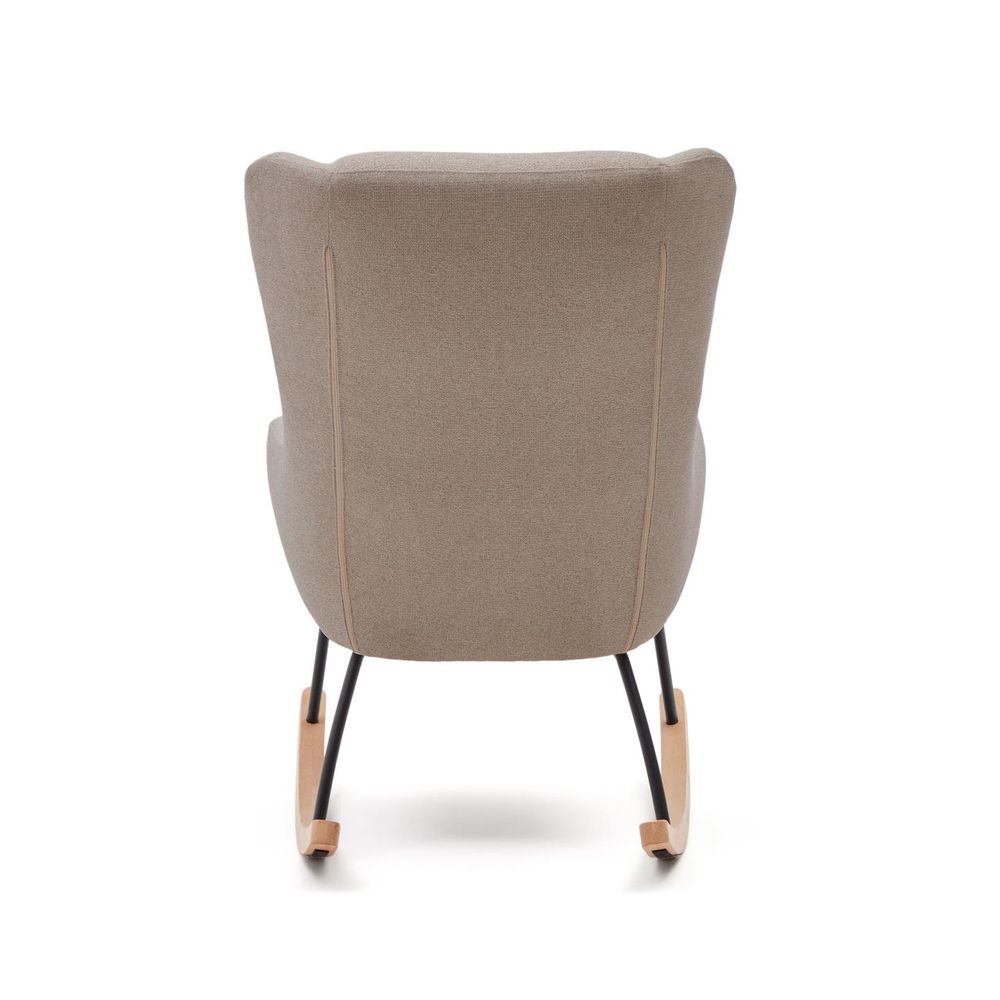 Schommelstoel MAUSTIN - Beige chenille KAV S0900016JJ11