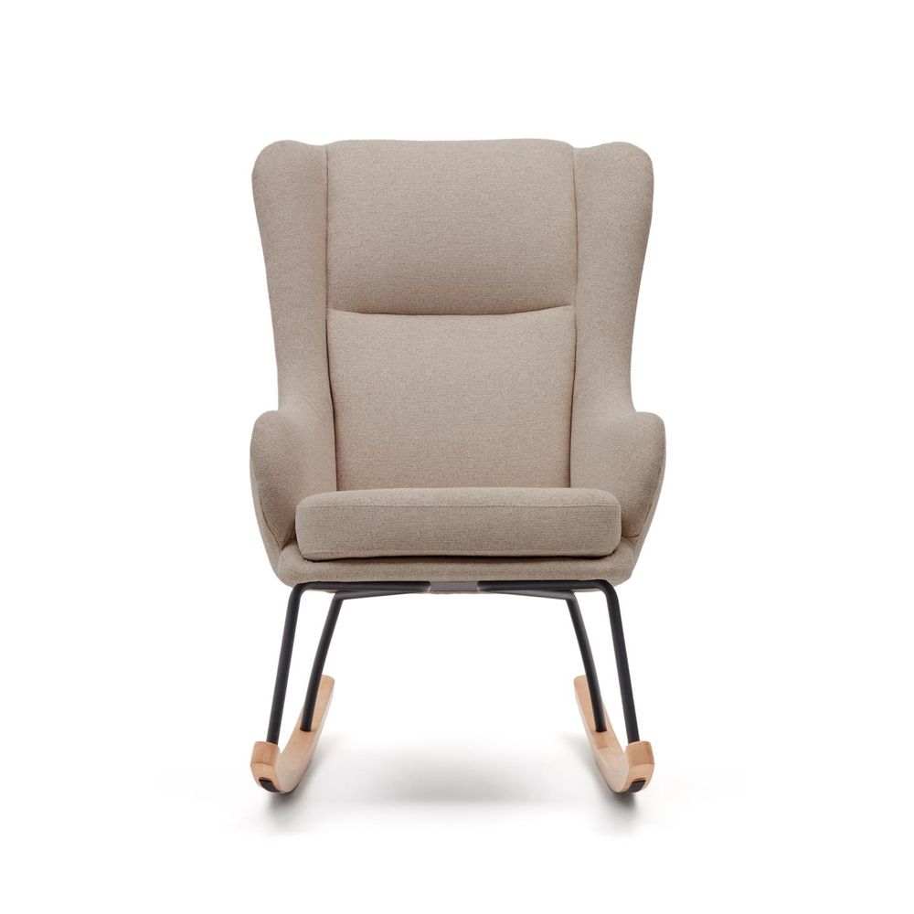 Schommelstoel MAUSTIN - Beige chenille KAV S0900016JJ11