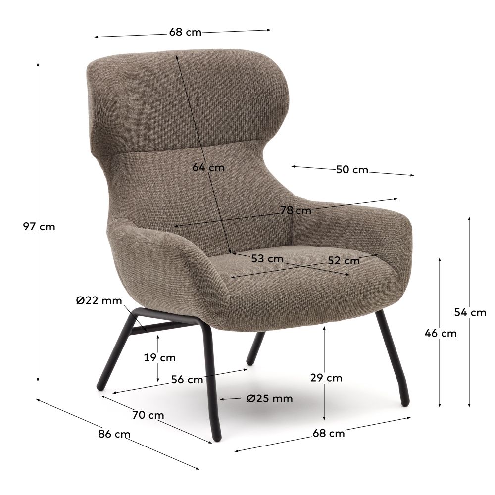 Fauteuil BELINA - Beige KAV S0900043BF11