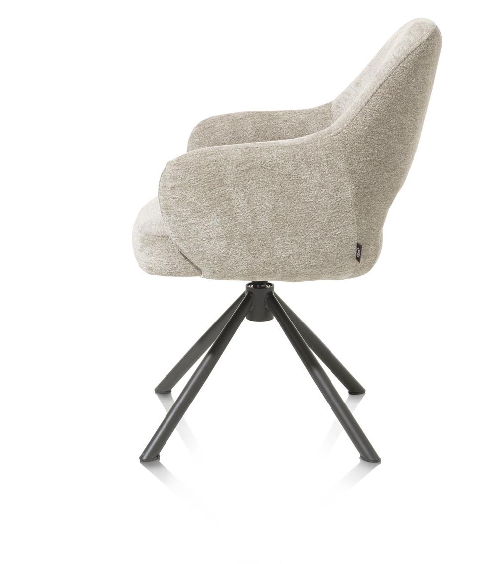 Armstoel draaibaar NIKOLAS - Champagne HEH 48678CPG