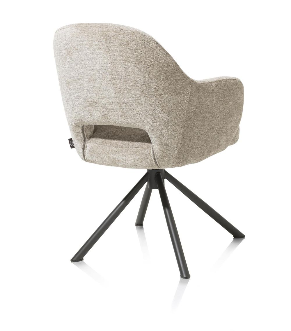 Armstoel draaibaar NIKOLAS - Champagne HEH 48678CPG