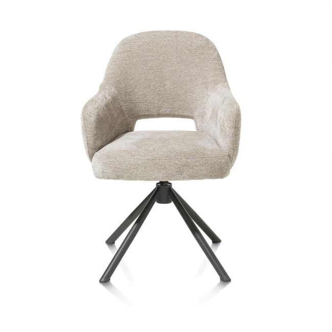 Armstoel draaibaar NIKOLAS - Champagne