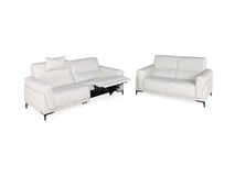 3-zit met relaxen incl. hoofdsteun OSCAR - Wit led C-CAL-OSC-HKS1