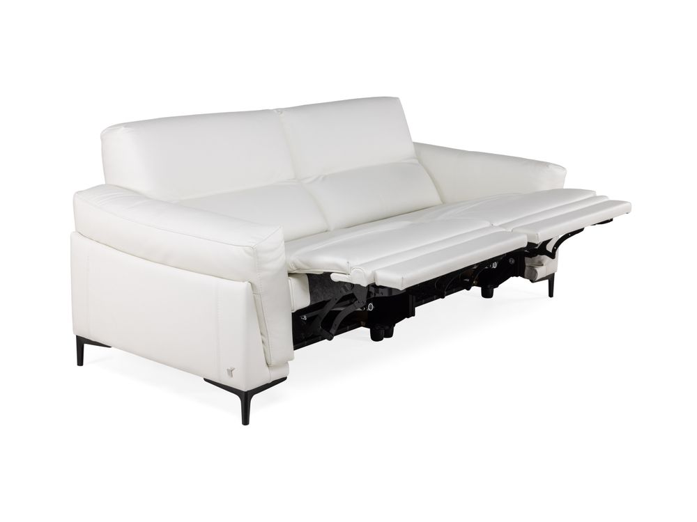 3-zit met relaxen incl. hoofdsteun OSCAR - Wit led C-CAL-OSC-HKS1